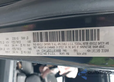 2018 Jeep Wrangler Jk Sahara 4X4 from USA, damaged, VIN 1C4AJWBG3JL810088